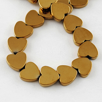 Non-magnetic Synthetic Hematite Beads Strands G-Q883-8x8mm-4-1
