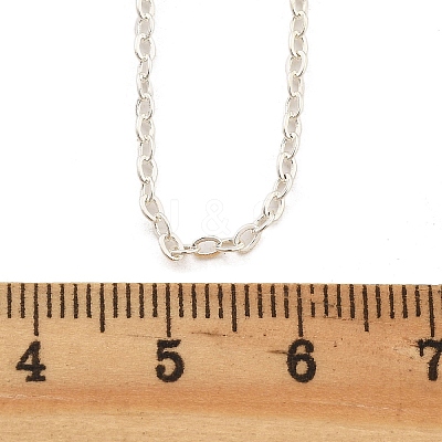 Brass Cable Chains Necklaces for Women NJEW-D302-47S-1