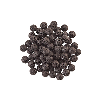 200Pcs Natural Lava Rock Beads G-CJ0001-51-1