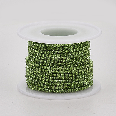 Electrophoresis Iron Rhinestone Strass Chains CHC-Q009-SS12-B06-1