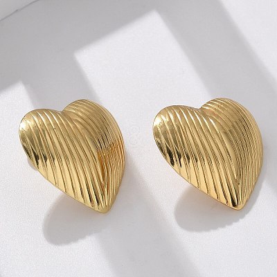 304 Stainless Steel Stud Earrings EJEW-L296-013G-03-1