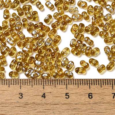 Spray Painted Glass Seed Beads SEED-F005-03A-02-1