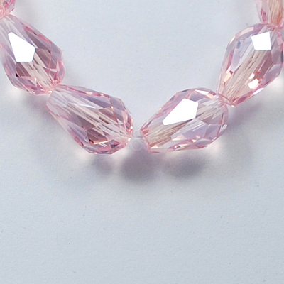 Electroplate Glass Beads Strands EGLA-R008-6x4mm-12-1
