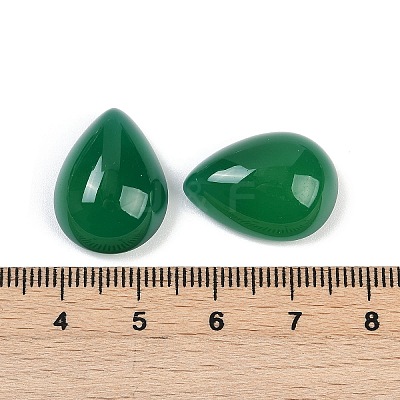 Natural Green Onyx Agate(Dyed & Heated) Cabochons G-H094-01A-04A-1