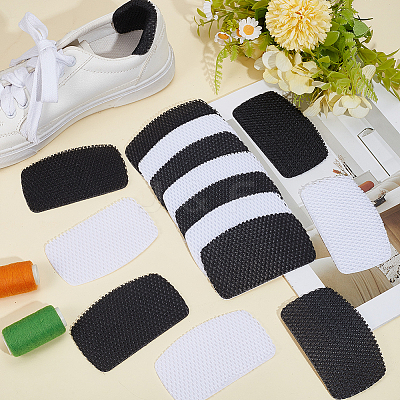 10 Pairs 2 Colors Polyester Self-Adhesive Shoe Hole Repair Patch FIND-CY0002-07-1
