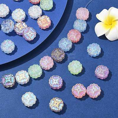 50Pcs Opaque Acrylic Beads OACR-CJ0002-24-1