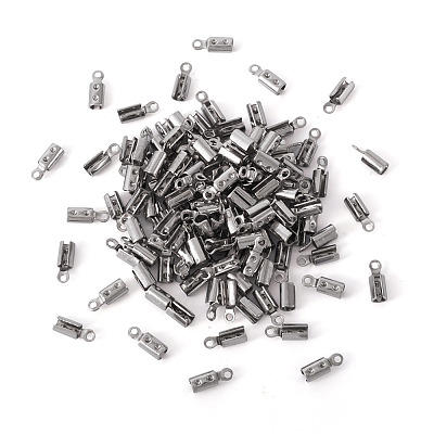 304 Stainless Steel Folding Crimp Ends X1-STAS-P107-07P-1