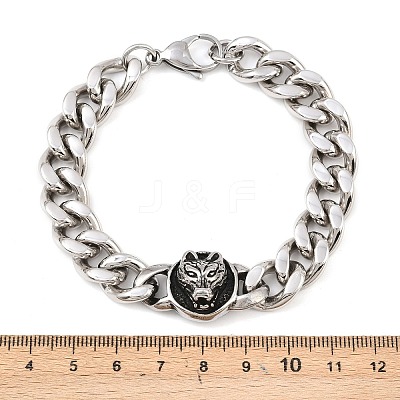 304 Stainless Steel Link Bracelets LS-BJEW-D379-11ASP-1