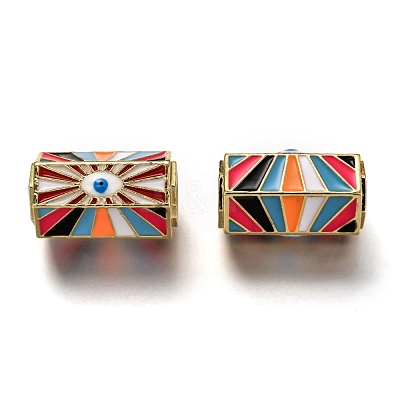 Brass Enamel Pendants ZIRC-I052-15-1