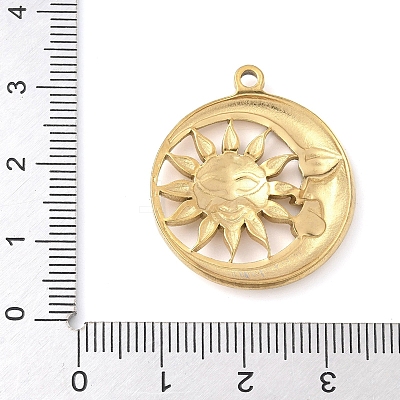 304 Stainless Steel Pendants STAS-R162-03G-02-1