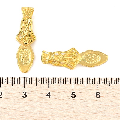 Rack Plating Brass Pinch Bails KK-Z068-04G-1