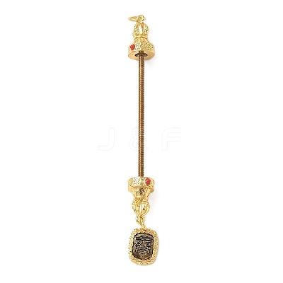 Brass Screw Peg Bails KK-NH0008-03AG-1