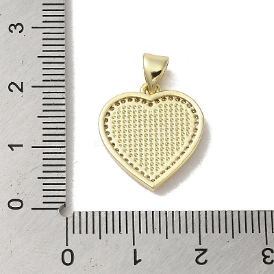 Brass Micro Pave Clear Cubic Zirconia Pendants KK-I708-03B-G-1