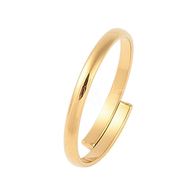 Ion Plating(IP) 304 Stainless Steel Plain Band Rings STAS-S125-13G-1