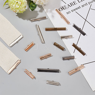 72Pcs 12 Style Iron Ribbon Ends IFIN-PH0001-87-1