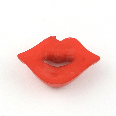 Lip Plastic Cabochons KY-R004-01-1