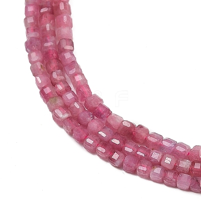 Natural Pink Tourmaline Beads Strands G-H266-10-1