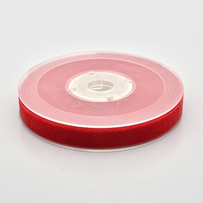 Polyester Velvet Ribbon for Gift Packing and Festival Decoration SRIB-M001-13mm-235-1