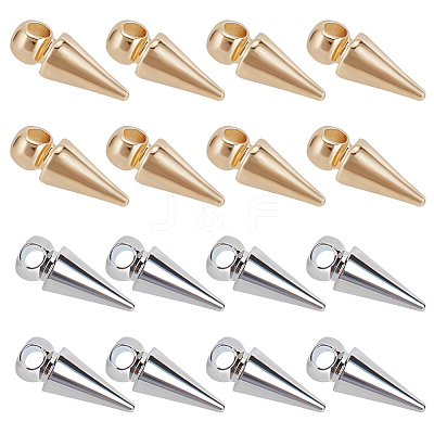 20Pcs 2 Colors Brass Charms KK-BBC0015-19-1