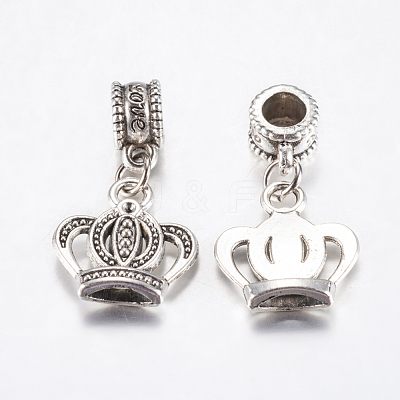 Tibetan Style Alloy European Dangle Charms PALLOY-F199-37AS-1