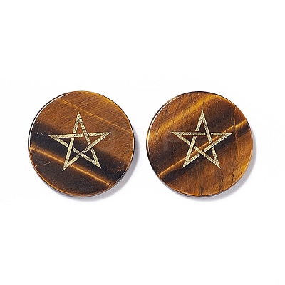 Natural Tiger Eye Cabochons G-P491-08A-1