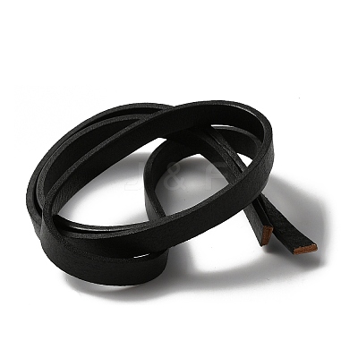 Flat Cowhide Leather Cord WL-WH0003-18A-01-1