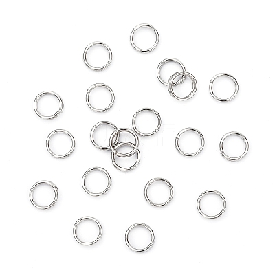 Brass Split Rings KK-E647-10P-6mm-1