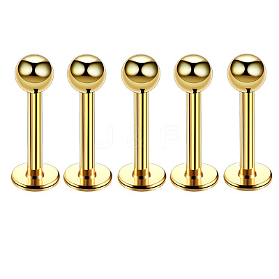 304 Stainless Steel Round Internally Threaded Labrets for Women Men WG9B6EB-07-1