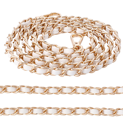 1Pc Imitation Leather & Alloy Chain Bag Strap PURS-CL0001-13A-1