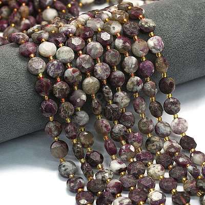 Natural Plum Blossom Tourmaline Beads Strands G-C116-A156-01-1