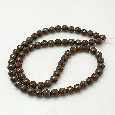 Natural Mashan Jade Round Beads Strands X-G-D263-4mm-XS14-1