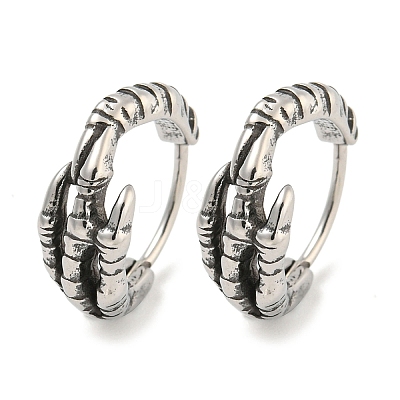 316 Surgical Stainless Steel Hoop Earrings EJEW-D096-13K-AS-1