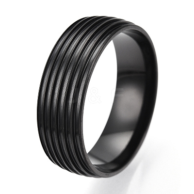 201 Stainless Steel Grooved Finger Ring Settings STAS-WH0047-03EB-1