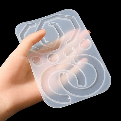 Geometry Pendant & Links Silicone Molds DIY-YW0006-73-1