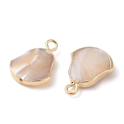 Natural Trochous Shell Pendants SHEL-P017-11G-1