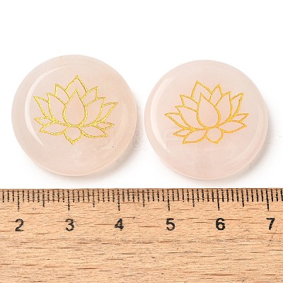 Natural Rose Quartz Cabochons G-C158-04A-1
