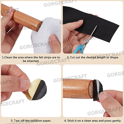 5M EVA Foam Self-adhesive Sealing Strip DIY-GF0014-06-1