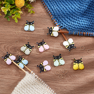 Bees Silicone Knitting Needle Point Protectors FIND-BC0005-33-1