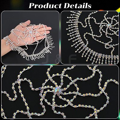 Alloy Rhinestone Mesh Headbands OHAR-WH20005-32P-1