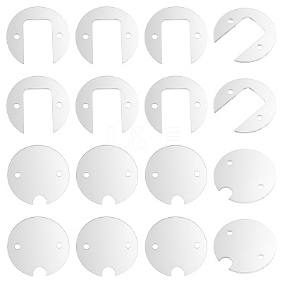 8 Sets Transparent Acrylic Blank Tumbler Topper TACR-BC0001-15-1