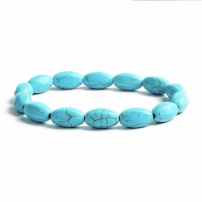 Turquoise Bracelet with Elastic Rope Bracelet DZ7554-26-1
