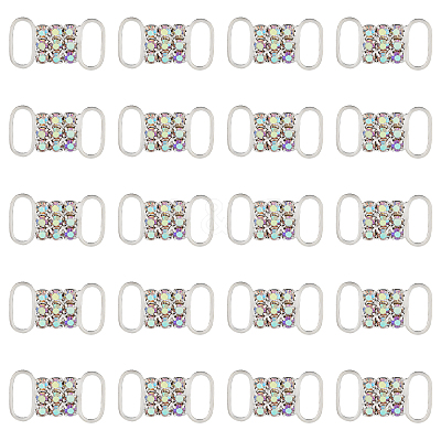 20Pcs Brass Rhinestone Buckles FIND-CA0008-35A-1