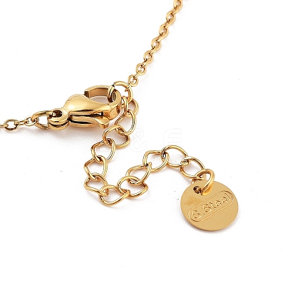Flower Resin Link Chain Bracelets BJEW-K247-01G-04-1