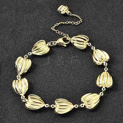 304 Stainless Steel Link Bracelets for Women BJEW-P354-04B-G-1