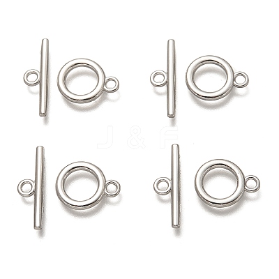 Alloy Toggle Clasps TIBE-EA774Y-P-RS-1