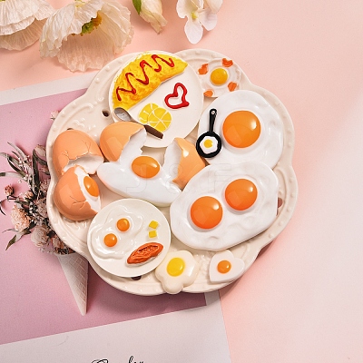 10Pcs 10 Style Fried Egg Pendants for DIY Jewelry Making Finding Kit DIY-SZ0005-84-1