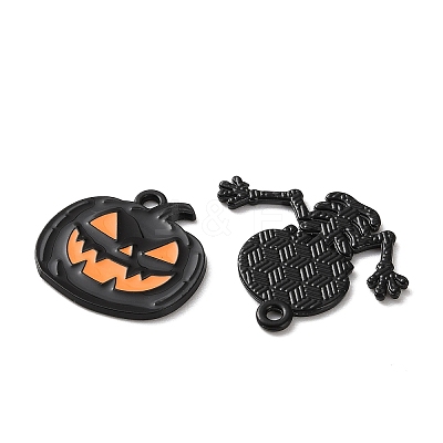 Halloween Alloy Enamel Pendants ENAM-K081-01EB-1