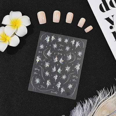 Fairy Pattern PET & Rhinestone Nail Art Stickers MRMJ-WH20017-010B-1
