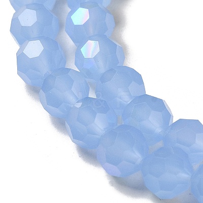 Imitation Jade Glass Beads Strands EGLA-A035-J8mm-L03-1