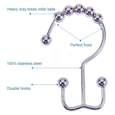 Stainless Steel Window Curtain Hook STAS-PH0017-02P-1